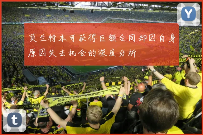 莫兰特本可获得巨额合同却因自身原因失去机会的深度分析